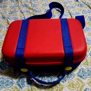 Red and Blue Hard Shell Case